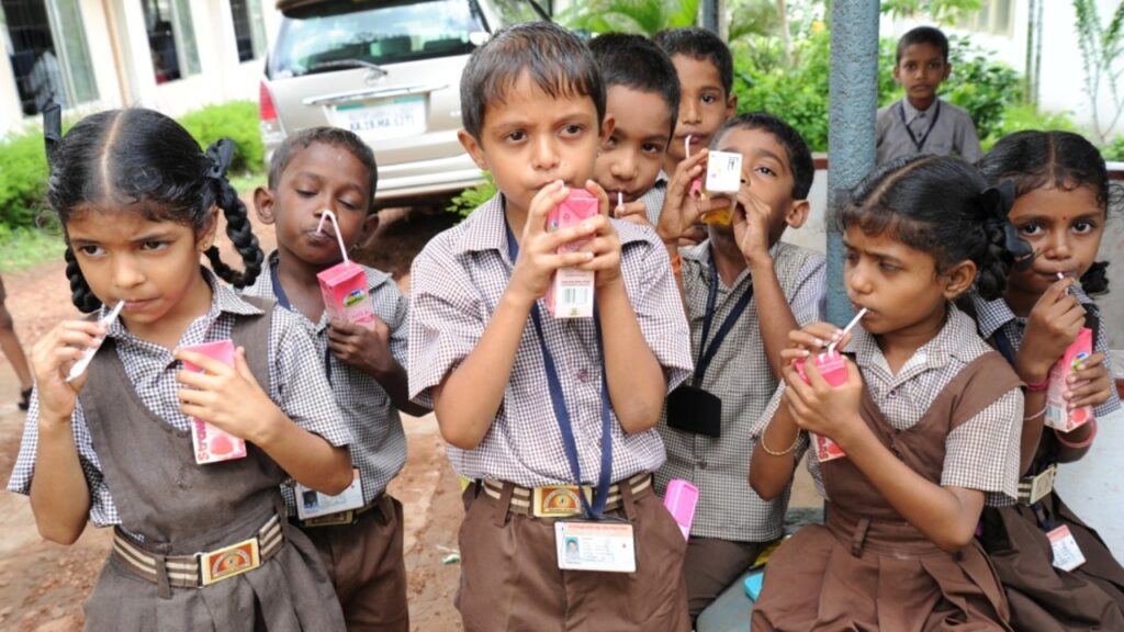 Children receiving subsidized milk under Ksheerbhagya Scheme