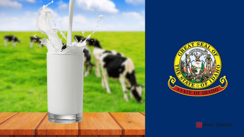 Idaho Raw Milk logo and glass of milk with a warning about campylobacteriosis outbreak