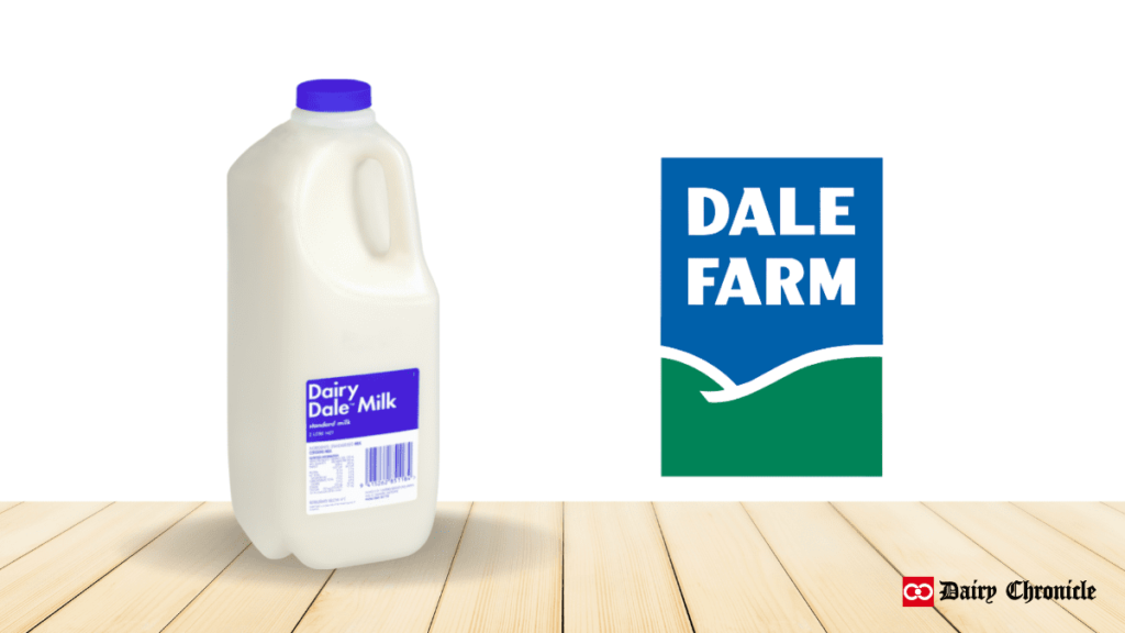 Dale Farm logo with milk product can