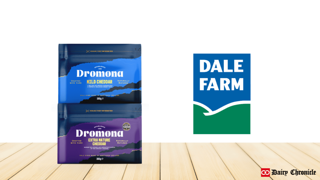 Dale Farm logo with various dairy products