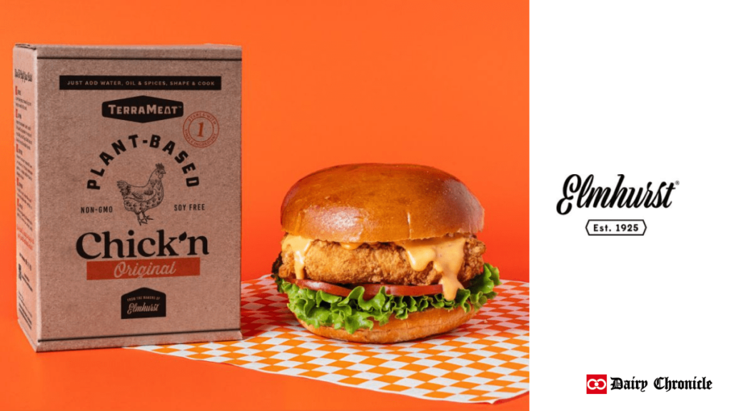 TerraMeat plant-based chicken alternative burger in a paper bag