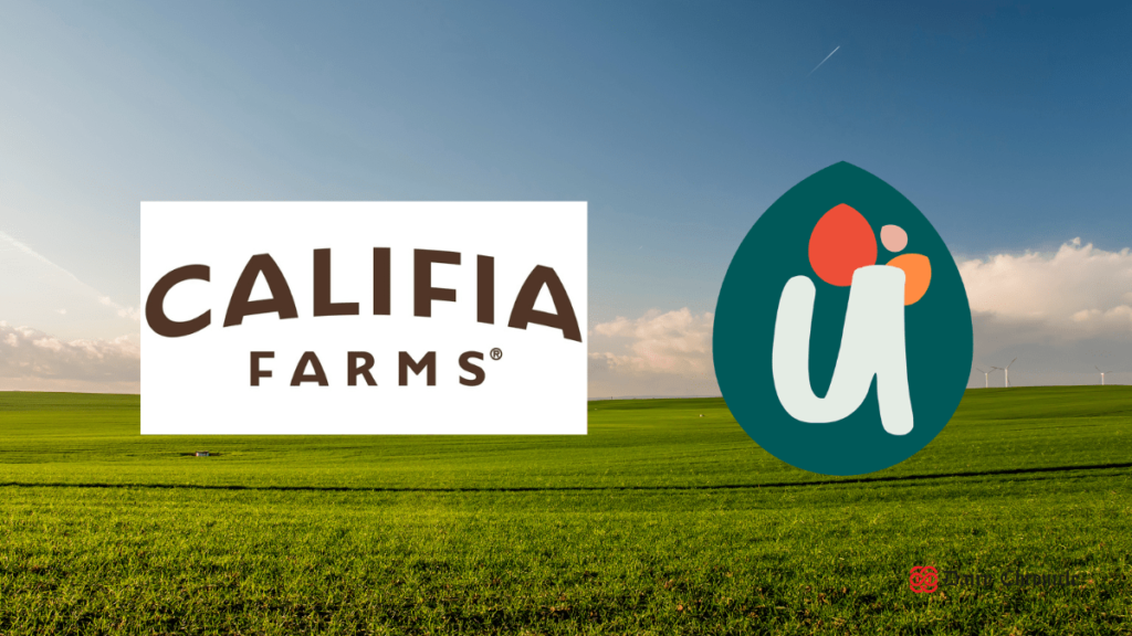 Califia Farms logo with a nature background