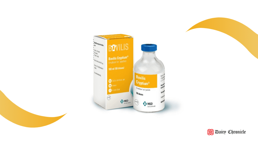 BOVILIS CRYPTIUM vaccine bottle and package with approval text