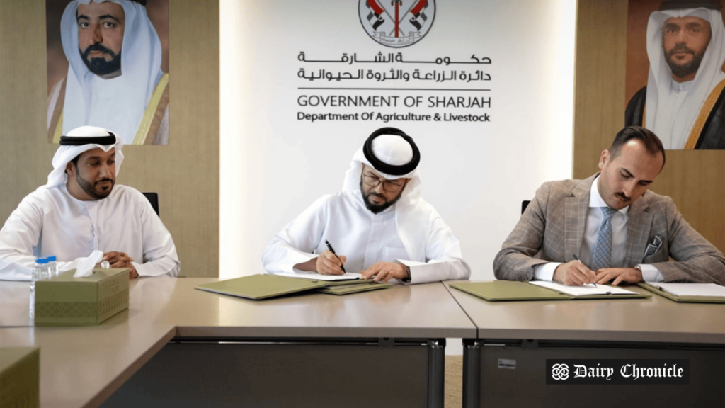 Sharjah Agricultural and Livestock Production Corporation contract to procure 1,500 Holstein cows for Mleiha Dairy Farm expansion.