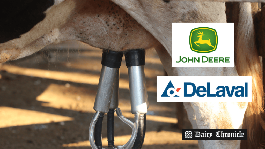 John Deere and DeLaval launch cloud-based Milk Sustainability Center for dairy farming.