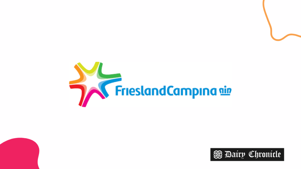 FrieslandCampina logo representing the company’s commitment to a greener future in the Netherlands.