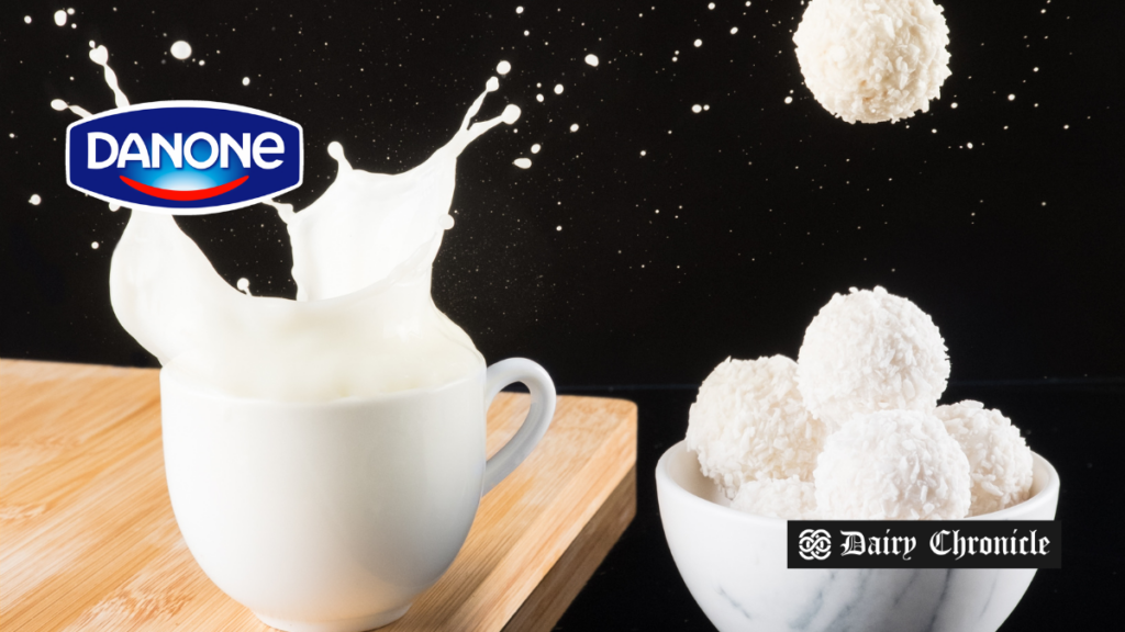 Danone innovates dairy industry using precision fermentation technology.