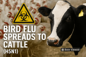 "Dairy cows in a Mountain West farm amid H5N1 bird flu outbreak