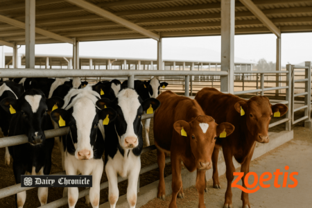 Healthy dairy heifers selected for breeding to improve farm productivity