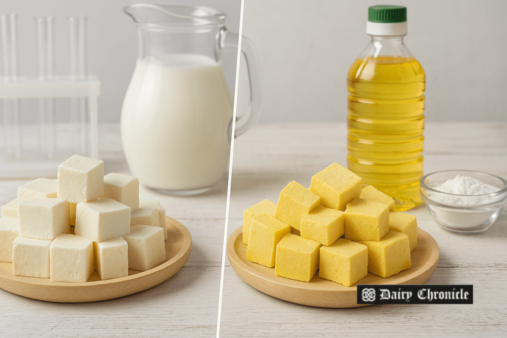 Inspection of paneer samples for adulteration in an Indian dairy facility
