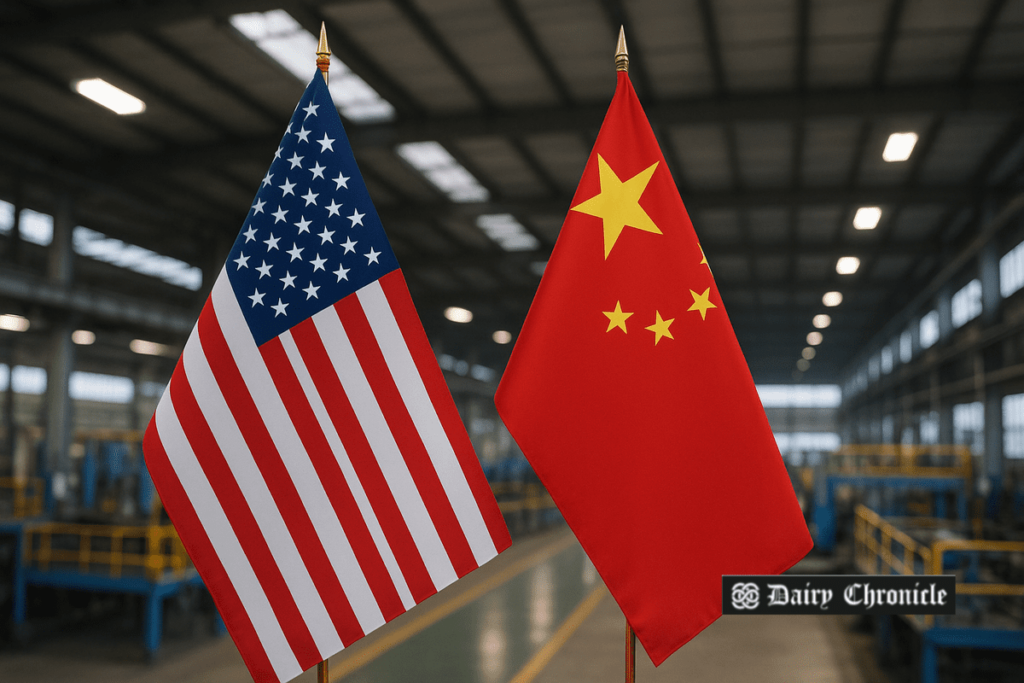 U.S. and China officials during a trade truce meeting