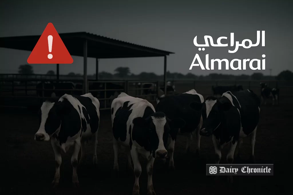 Kuwaiti dairy cows affected by foot-and-mouth disease in quarantine