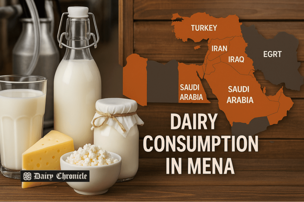 Traditional and modern dairy products popular in MENA including laban, yogurt, and cheese