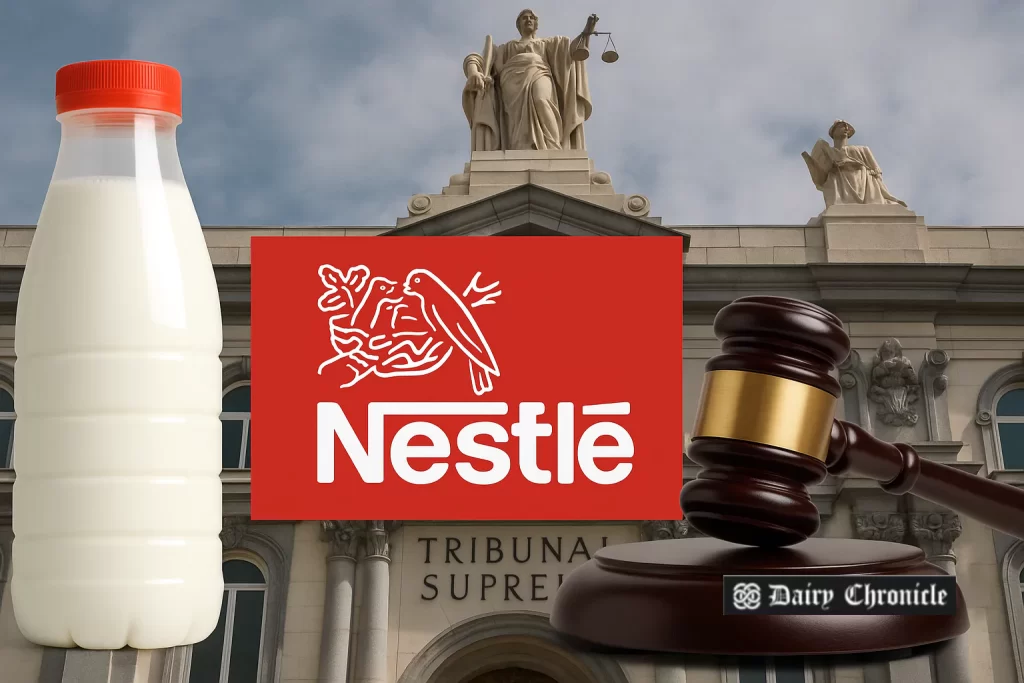 Nestlé headquarters in Spain, appealing €6.8 million fine related to milk price-fixing cartel