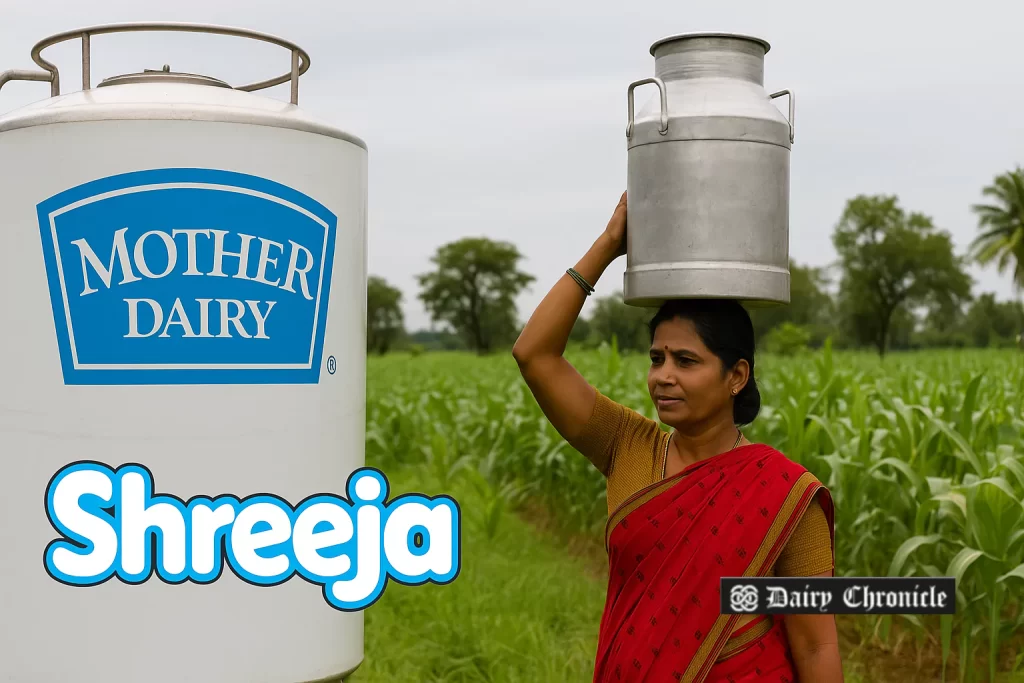 Shreeja Milk Producer Company and Mother Dairy executives meet Andhra Pradesh CM Chandrababu Naidu in Kuppam to discuss new processing units