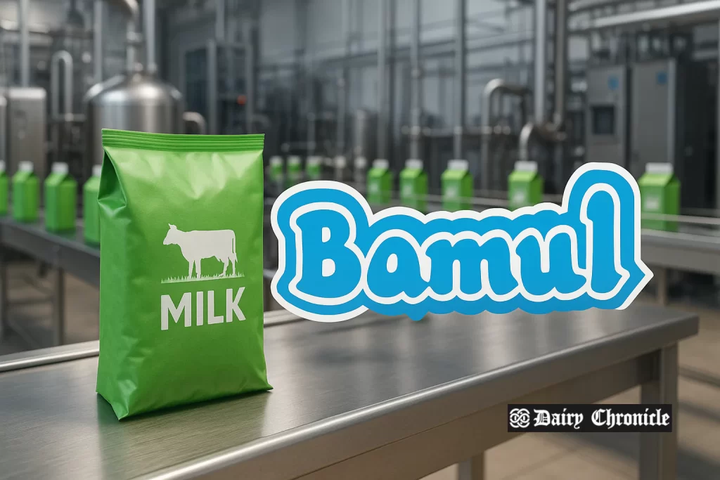 Bamul biodegradable milk packet in Karnataka – corn‑starch based cover being used in pilot trial