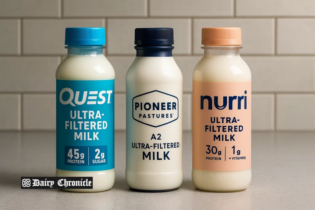 Ultra-filtration system processing milk in a US dairy plant