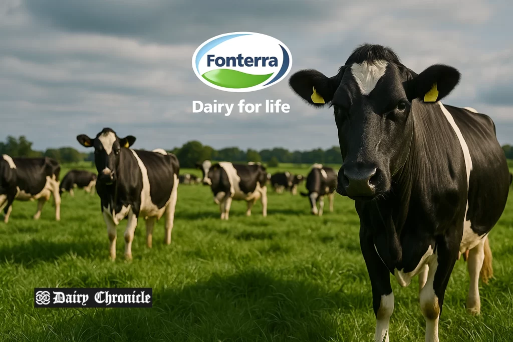 Fonterra products displayed in China after winning the 5th consecutive consumer award