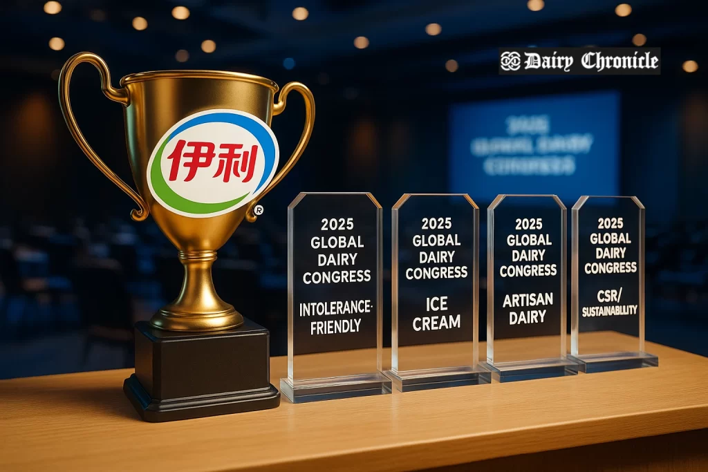 AI-powered dairy data dashboard showcasing milk production and cattle health insights in India