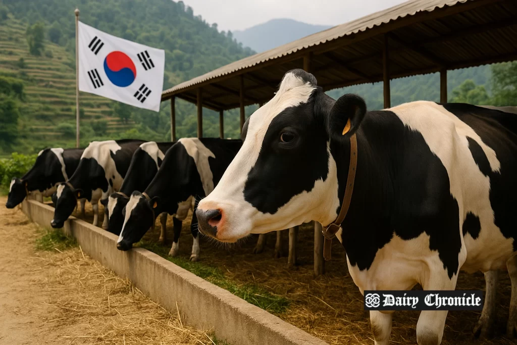 A photo showing packaged milk in a retail fridge with price tags.