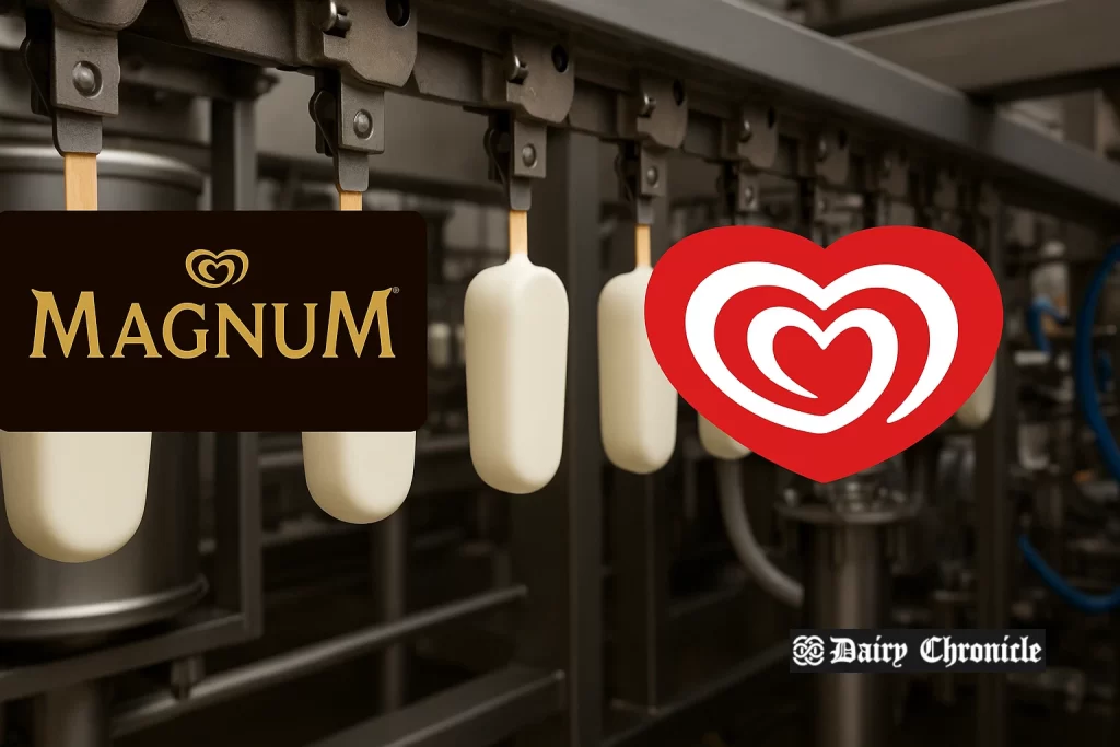 Magnum and Kwality Wall’s ice cream brands displayed together after stake acquisition