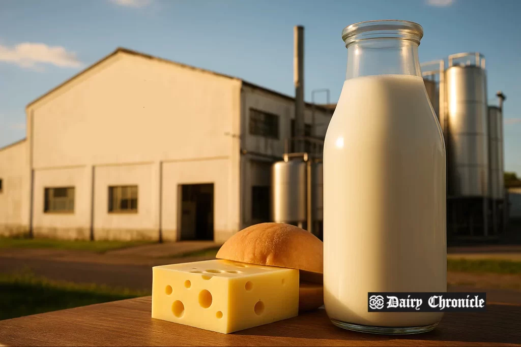 Idle COLEME dairy plant in Cerro Largo, Uruguay, with signs of upcoming renovation and activity